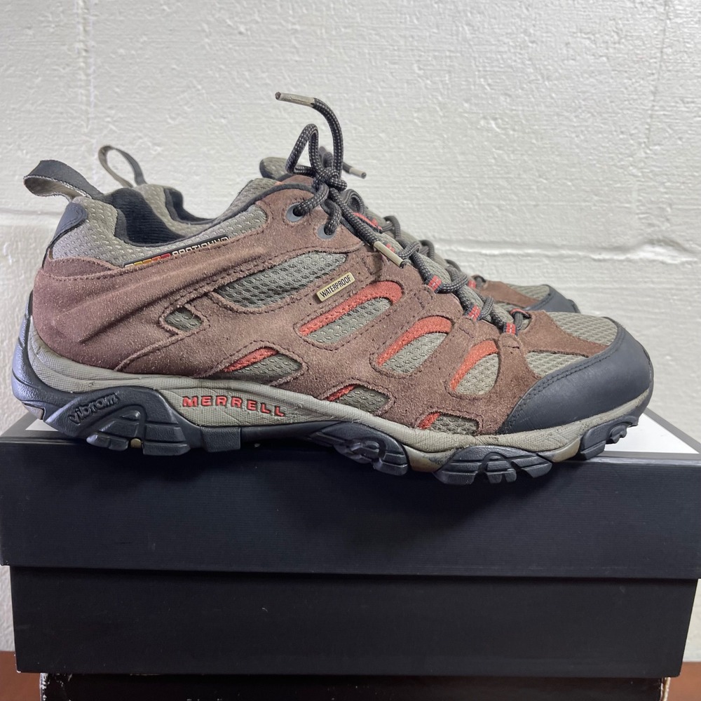 Merrell Moab Espresso J39723 Brown Waterproof Hiking Shoes Sneaker Men's 13 US